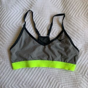 Gray Nike Indy Sports Bra
